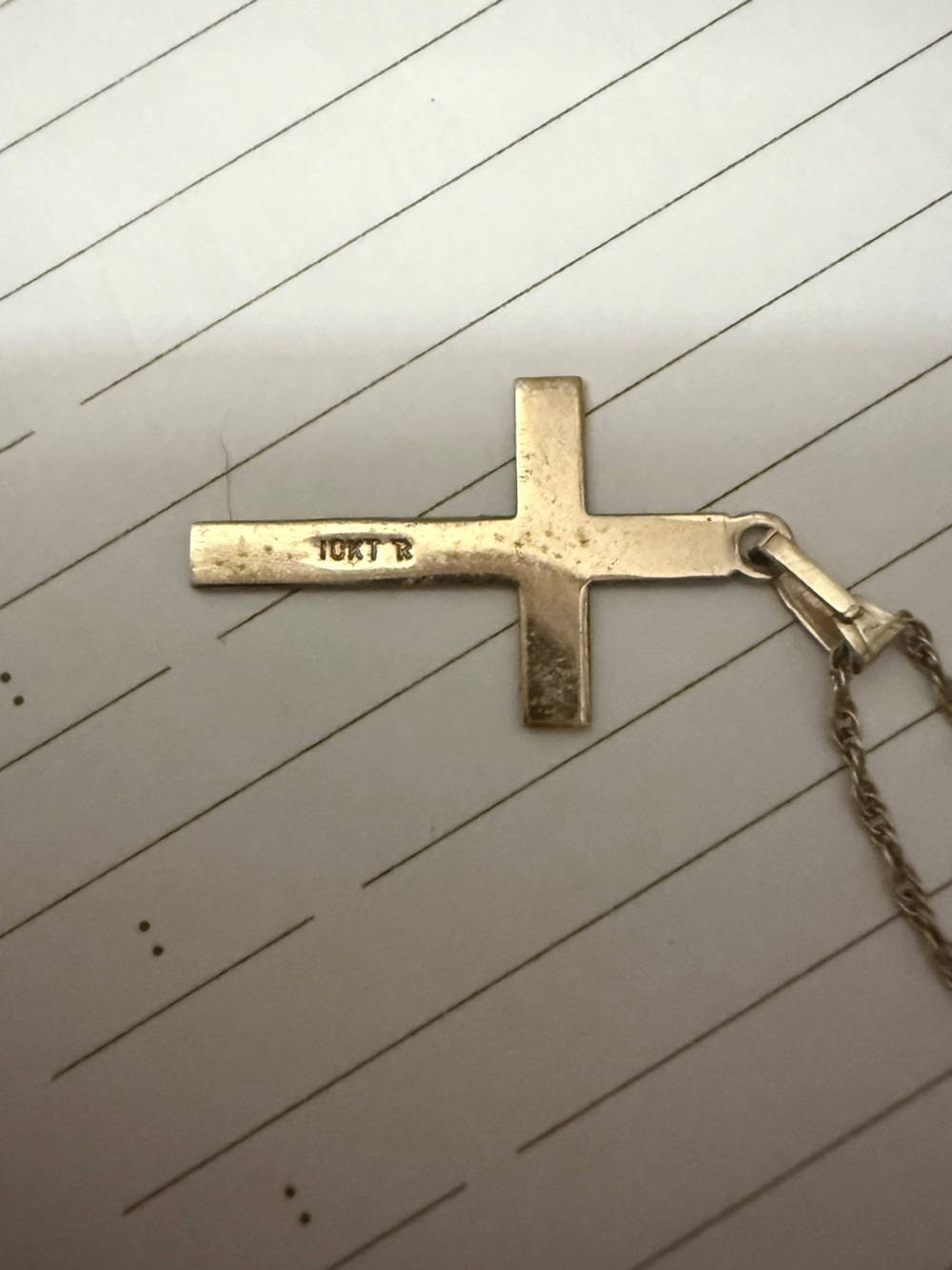 Vintage 1928 Jewelry Co. Engraved Cross Pendant Necklace - Picture 6 of 6